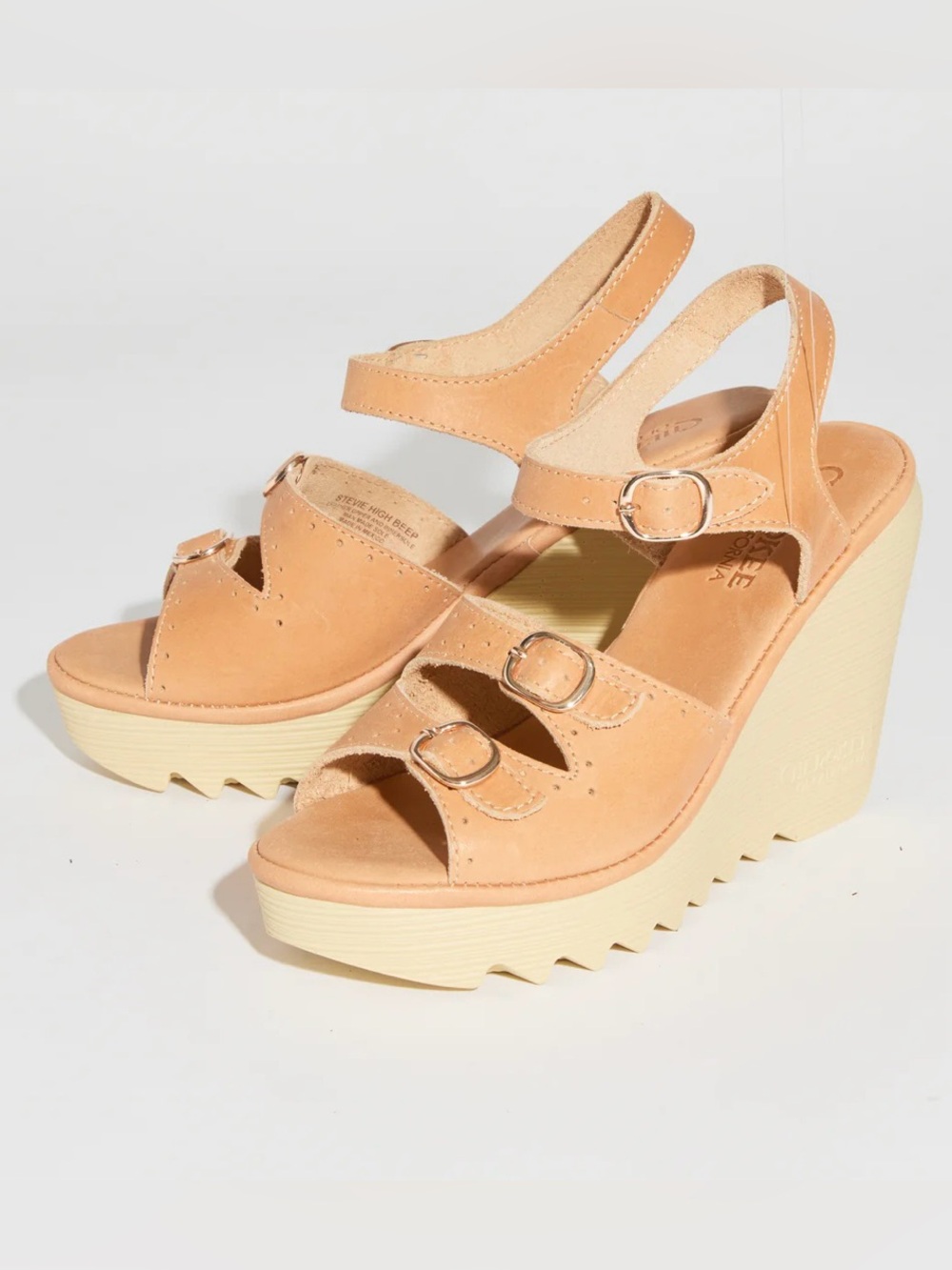 Cherokee of California High Beep Wedge Sandals, Buckle Straps. Size 9 like new!